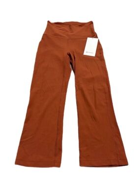 NWT Lululemon Groove Super-High-Rise Crop 23" (Dark Terracotta) Size 4